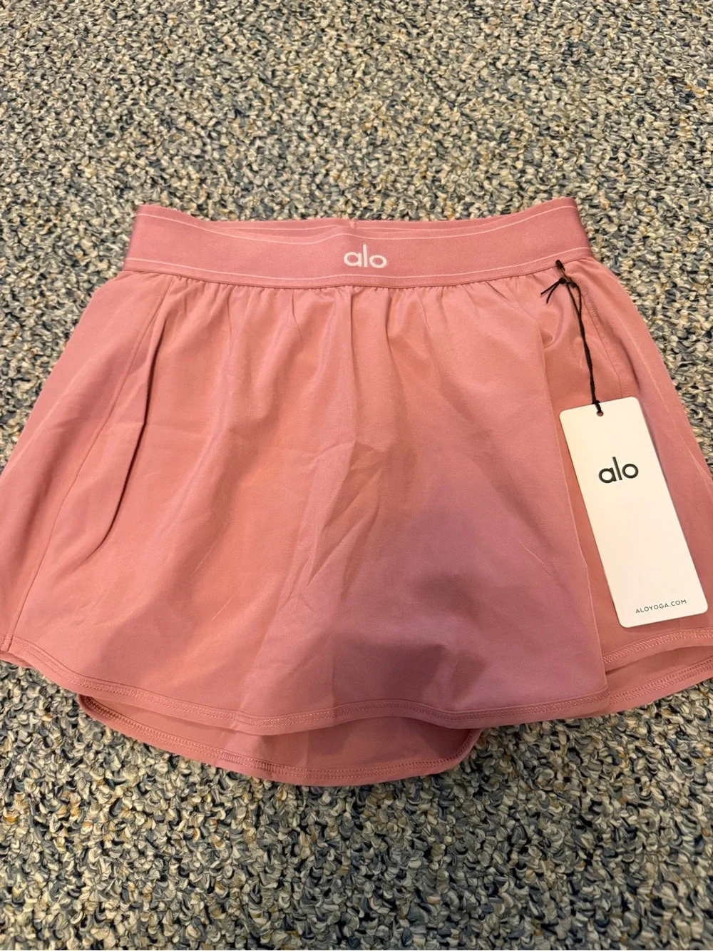 NWT ALO YOGA Match Point Skirt Pink Wild Rose
